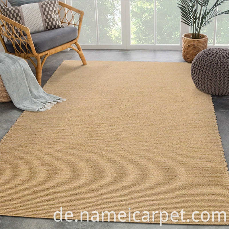 Jute Hemp Braided Wovencarpet Area Rug Floor Mats